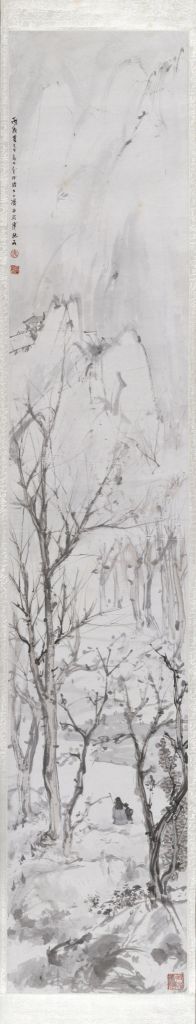 图片[1]-Fu Baoshi Snow Landscape Figure Axis-China Archive